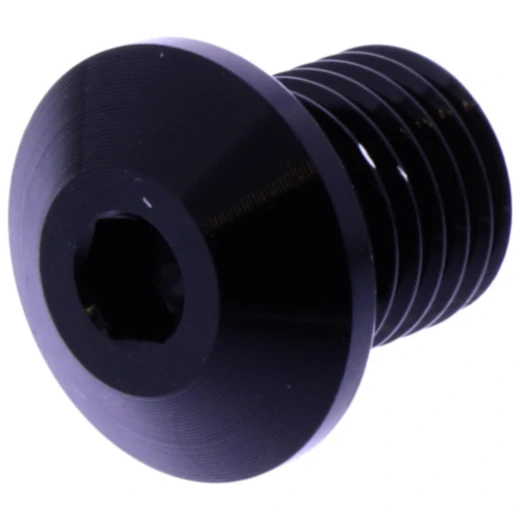 Abdeckschraube für Spiegel M10 x 1.25 mm 11 mm schwarz rechts