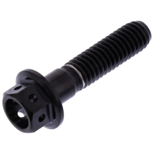 Sechskantschraube M6X1mm 25mm Edelstahl V4A Racing schwarz