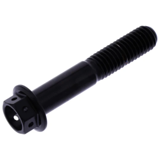 Sechskantschraube M8X1.25 45 mm Edelstahl V4A Racing schwarz