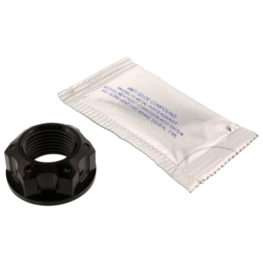 Mutter Achse M18X1. 5 mm Edelstahl V4A schwarz passend für: Honda CBF, CB, VT