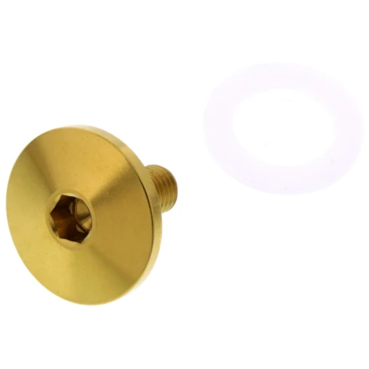 Schraube Ventil M7X1M mm 11 mm Edelstahl V4A gold passend für: Suzuki AN, UH, LT - Z