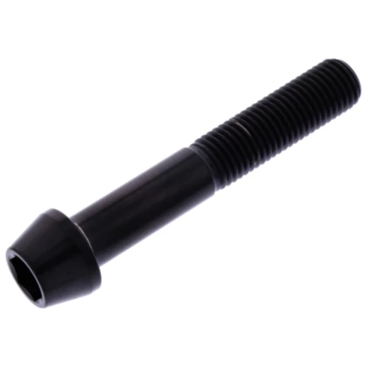 Kegelkopf-Schraube M10 x 1.25 mm 60 mm Titan schwarz