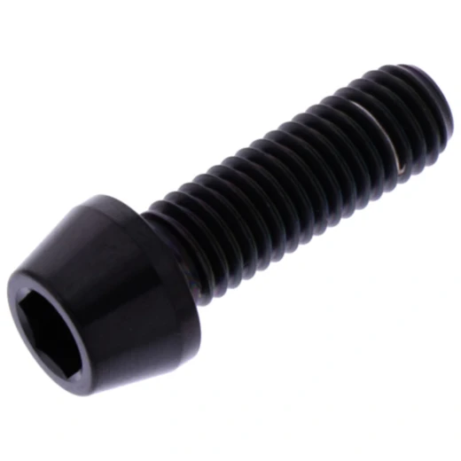 Schraube konisch M8X1.25 mm 25 mm Titan schwarz