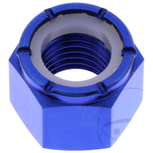 Mutter selbstsichernd M12X1.5 mm Titan blau