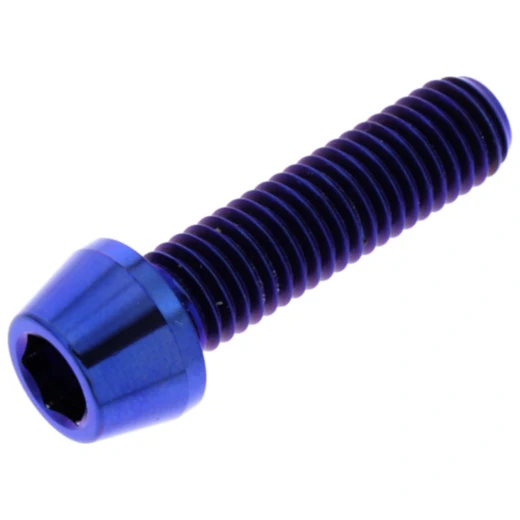 SCHRAUBE KONISCH JMP BOLT M8X1.25MM 30MM TITAN BLAU
