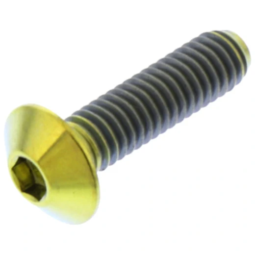 Linsenschraube JMP Bolt M4X0.7 mm 15 mm Titan gold