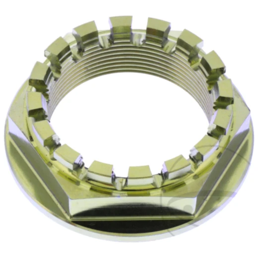 Achsmutter M33X1.25mm Titan gold für Motorräder