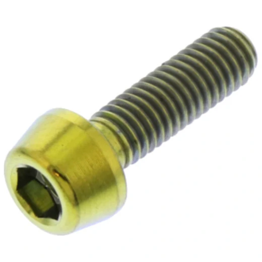 Innensechskantschraube konisch JMP Bolt M3X0.5mm 10mm Titan gold