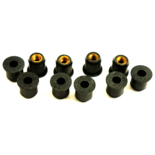 Gummimutter Kit M6X1 15 mm für Motorräder