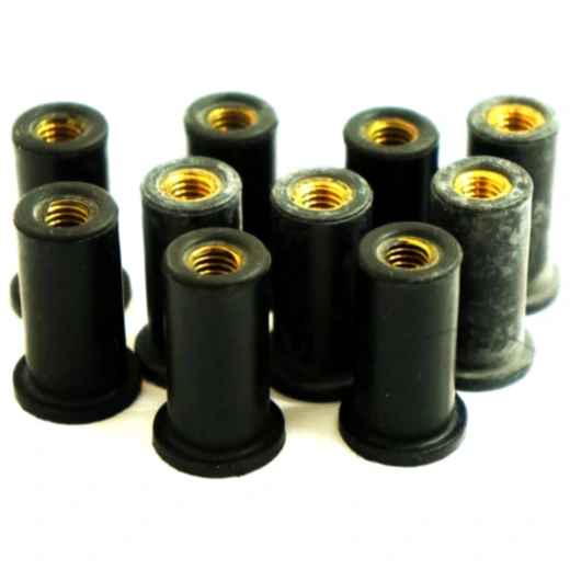 Gummimutter Satz M6X1 25mm für Motorräder