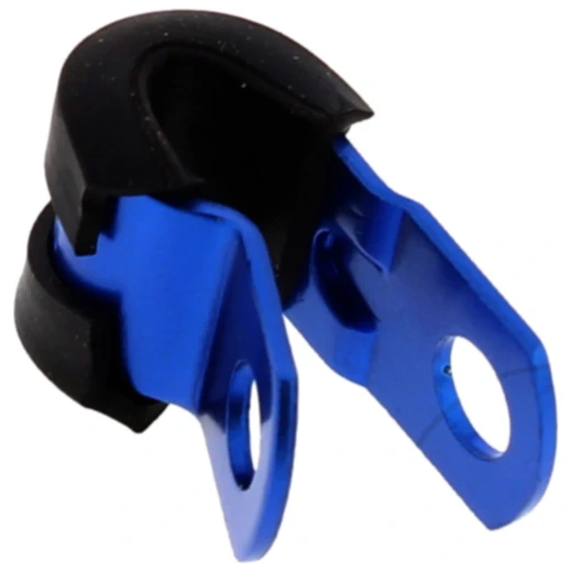 Halter Bremsschlauch JMP Bolt 6 mm Alu blau passend für: Honda CBR, CB, VT