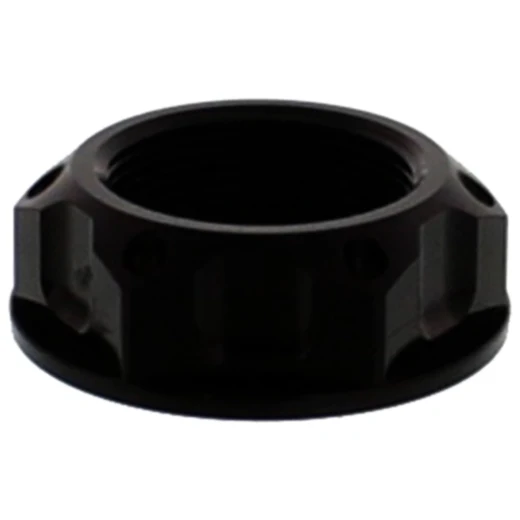 Mutter Lenkkopf JMP Bolt M22X1MM Alu schwarz passend für: Triumph Bonneville, Thunderbird, Rocket