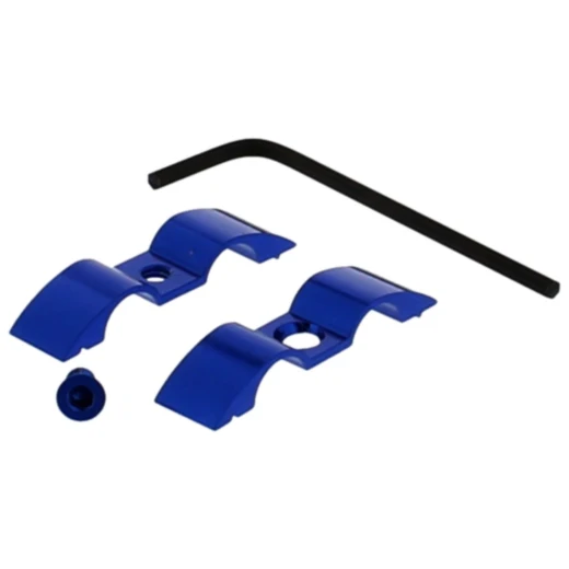 Halter Bremsschlauch JMP Bolt 9 mm Aluminium blau