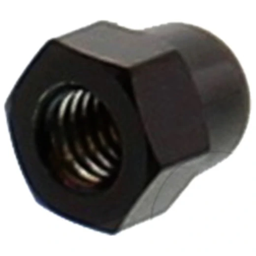 Hutmutter M6 Edelstahl V4A schwarz