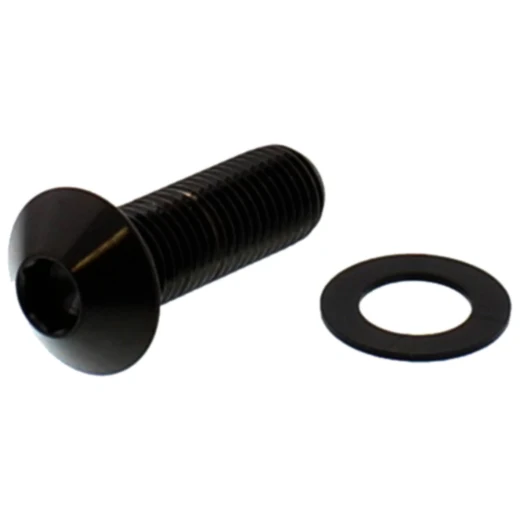 Linsenschraube M10 x 1.25mm 30mm Edelstahl V4A schwarz