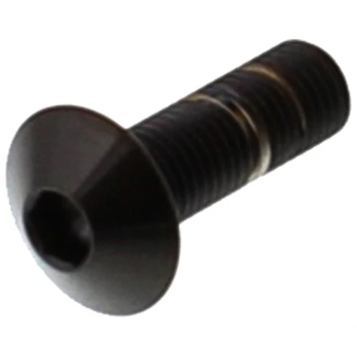 Linsenschraube M4X0.5 12 mm Edelstahl V4A schwarz