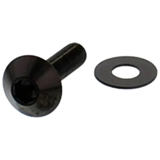 Linsenschraube M5X0.8 20mm Edelstahl V4A schwarz