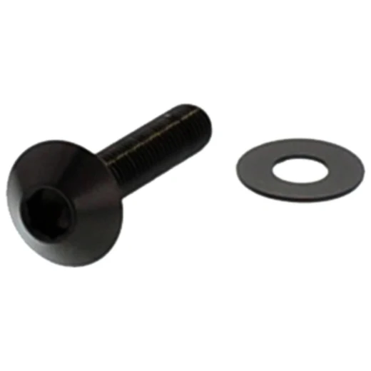 Linsenschraube M5X0.8 25mm Edelstahl V4A schwarz