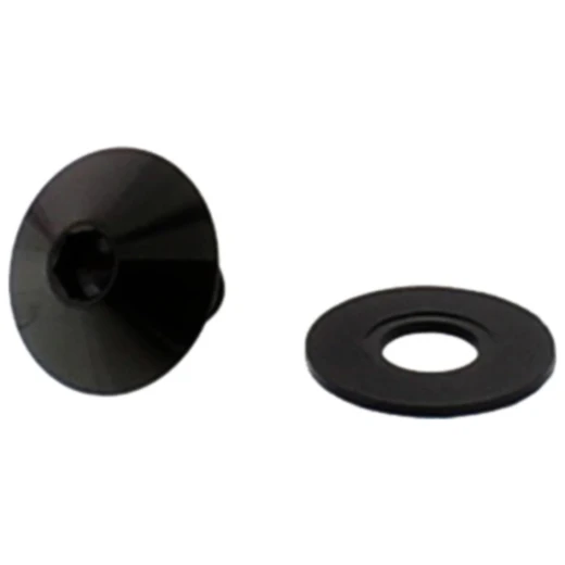 Linsenschraube M6x1 10mm Edelstahl V4A schwarz