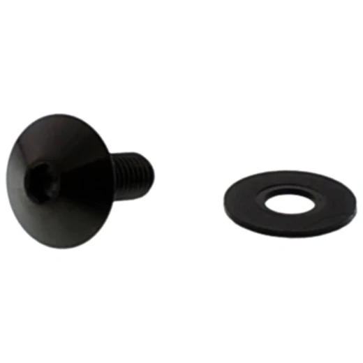 Linsenschraube JMP für Motorräder M6X1.00 16mm Edelstahl V4A schwarz