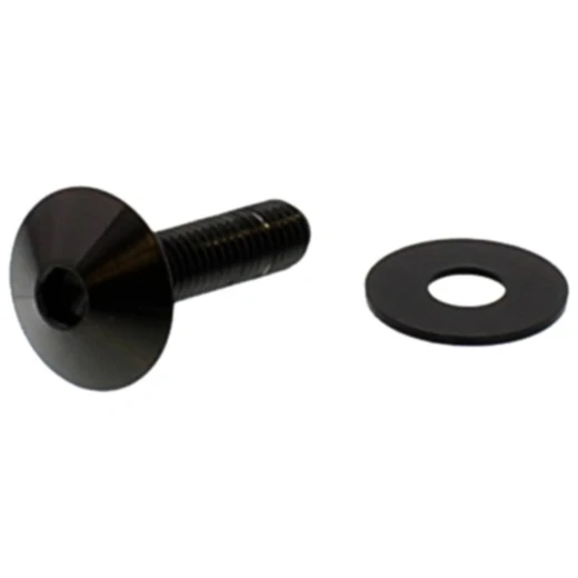 Linsenschraube M6x1,00 25mm schwarz für Motorräder