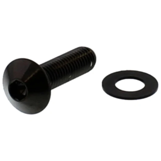 Linsenschraube M8X1.25 30mm Edelstahl V4A schwarz für Motorräder