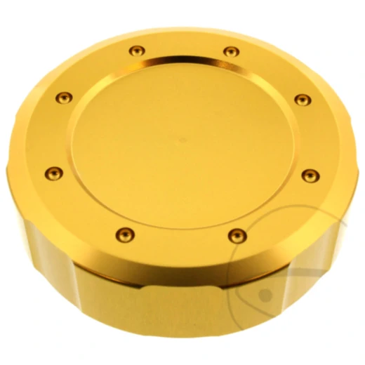 Deckel Bremsflüssigkeitsbehälter 61 mm Alu gold passend für: Kawasaki VN, Z, ZX - 6R