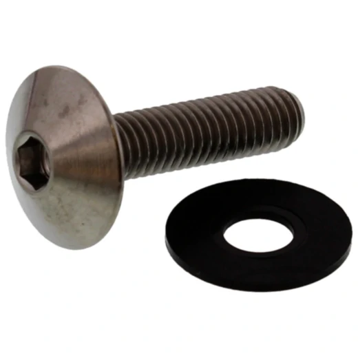 Linsenschraube M6X1.00 mm 25 mm Titan