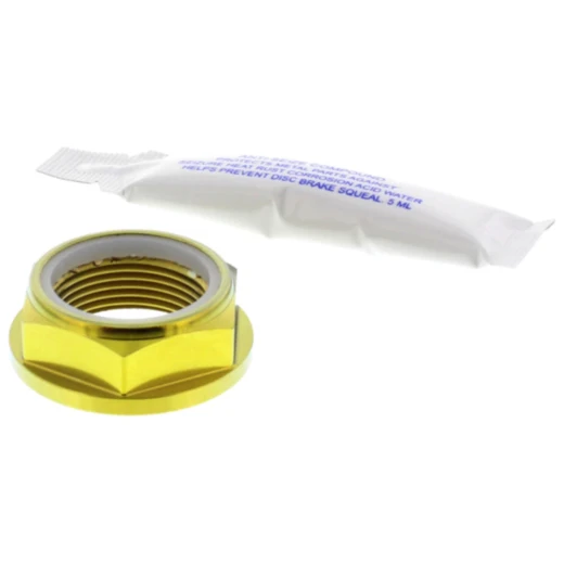 Mutter Achse M25X1. 5 mm Titan gold passend für: Aprilia Shiver, Dorsoduro, Mana