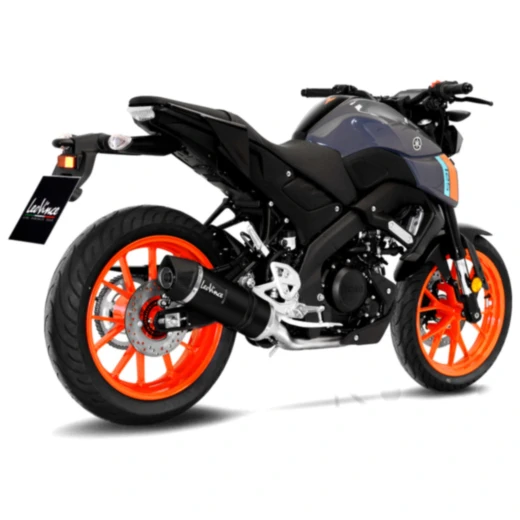 Schalldämpfer LV-ONE Edelstahl Black Edition für Sportmotoräder