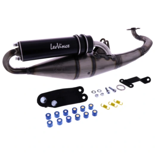 Schalldämpfer Handmade TT Leovince black passend für: Keeway Matrix, Focus