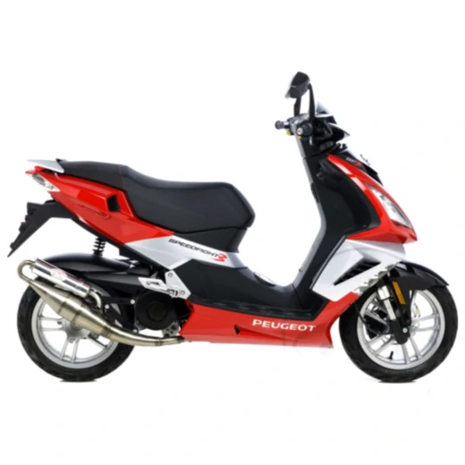 Schalldämpfer Handmade TT Leovince passend für: Peugeot Jet Force, Speedfight, Ludix