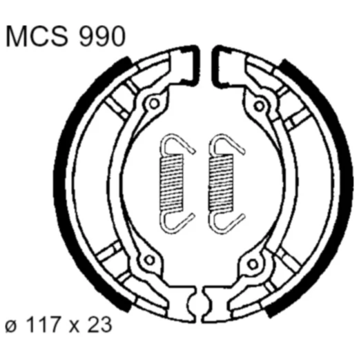 Bremsbacken mit Feder TRW passend für: PGO T - Rex, Big Max, G - Max, TGB Tapo, F409, High Wheels