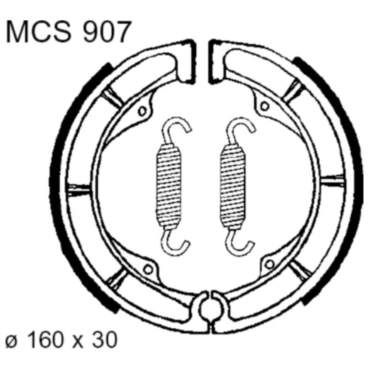 Bremsbacken mit Feder TRW Alternative: 7328149 passend für: Hyosung GV