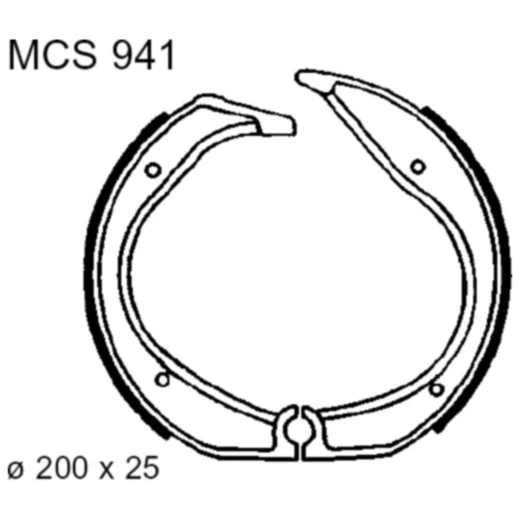 Bremsbacken ohne Feder TRW Alternative: 7372014 passend für: BMW R, K