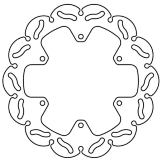 Bremsscheibe starr racing TRW passend für: Husqvarna FE, FC, TE, TC, Husaberg FE, FS, TE, FC