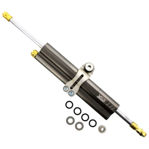 Lenkungsdämpfer YSS 120 mm platin Racing Klemme A passend für: Triumph Bonneville, Scrambler, Thruxton