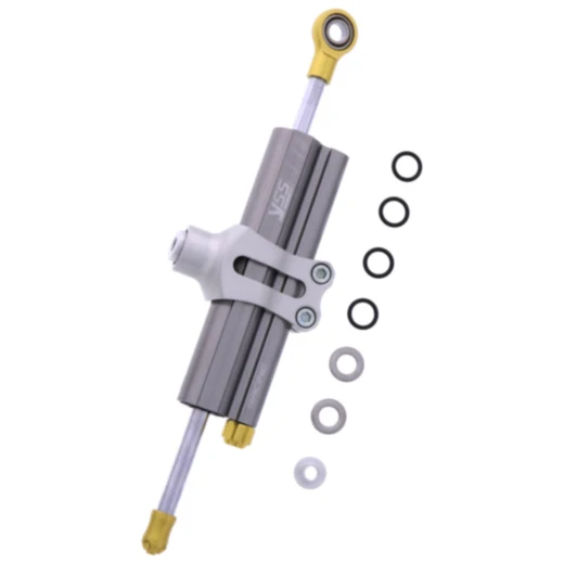 Lenkungsdämpfer YSS 75 mm platin Racing Klemme B passend für: Kawasaki Z, ER - 6F, ER - 6N