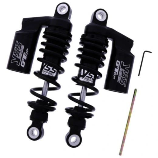 YSS TWIN SHOCK ABSORBER ADJUSTABLE BLACK EDITION für Roller und Custom Bikes