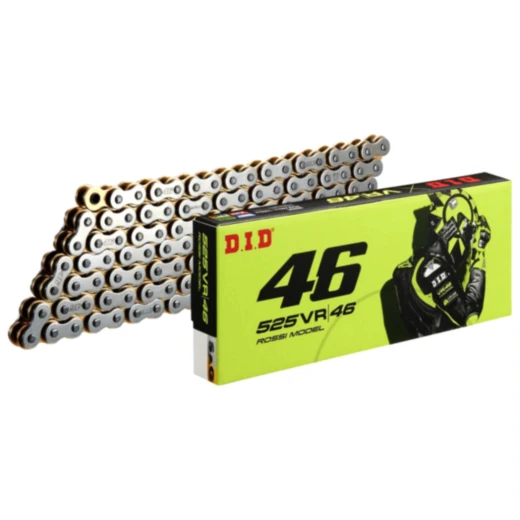 DID X - Ringkette 525VR46/108 Kette offen mit Nietschloss passend für: Aprilia Shiver, RSV, RST