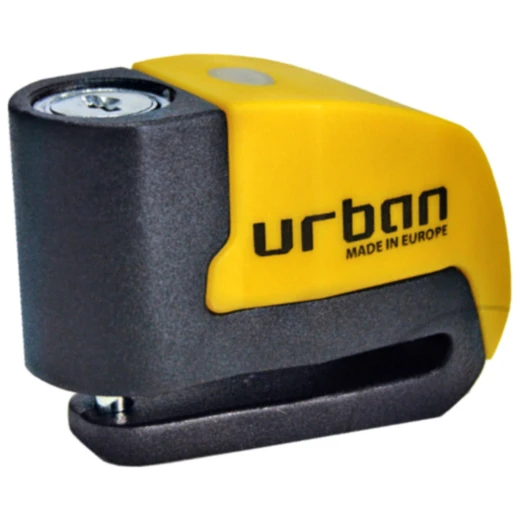 Bremsscheibenschloss gelb 6 mm mit Alarmfunktion Urban passend für: Honda CB, CBR, VT