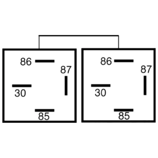 Arbeitsstromrelais 8-polig 12V 30A für Motorräder_0