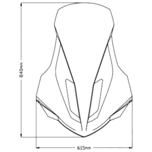 Touringscheibe V - Tech Puig transparent passend für: Yamaha GP