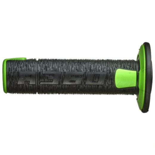 Griffgummi A360 schwarz/grün für Motorräder 22 / 26 mm