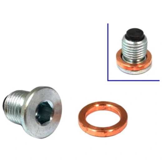 Ölablassschraube magnetisch JMP M14X1. 5 mm mit Dichtring passend für: Triumph Bonneville, Rocket, Thunderbird