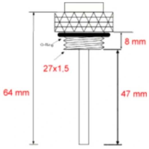 Öltemperatur-Direktmesser 27X1.5 mm für Motorräder_1