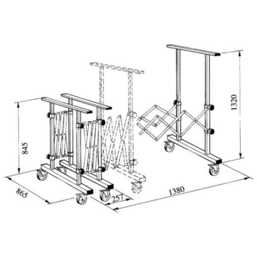 Mehrzweckwagen Teleskop für universelle Anwendungen_1