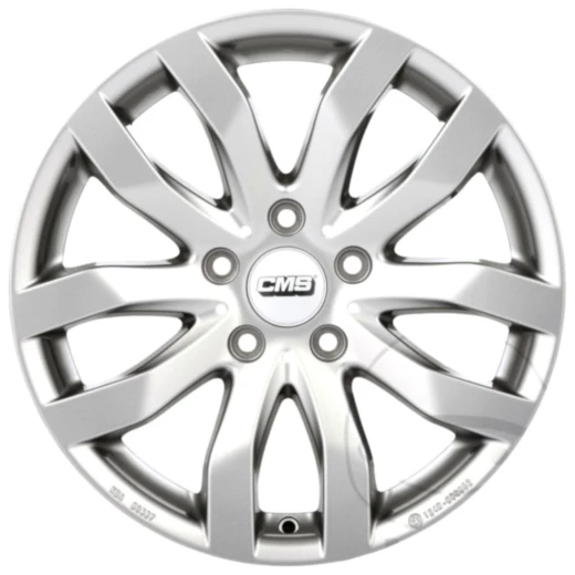 Alufelge C22 7X16 5/112 ET48 Racing silber für Motorräder