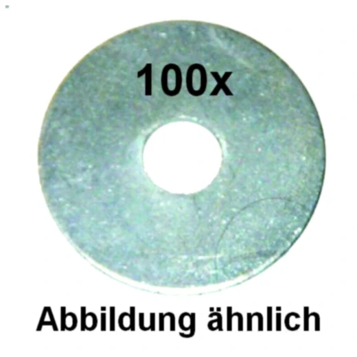 Kotflügelscheiben verzinkt 4x15 für Motorräder