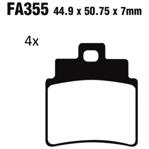 Bremsklotz Standard Scooter EBC passend für: Kymco Maxxer, MXU, Grand Dink